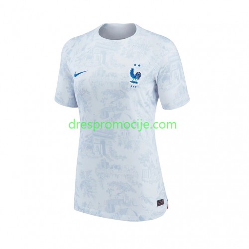 Francuska Dres Ženska Gostujući Svjetsko prvenstvo 2022 Kratkih Rukava Francuska Dres Ženska Gostujući Svjetsko prvenstvo 2022 Kratkih Rukava